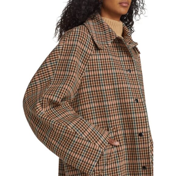 💕ALC💕 Lincoln Oversized Plaid Check Wool-Blend Coat ~ XL NWT - Picture 9 of 16